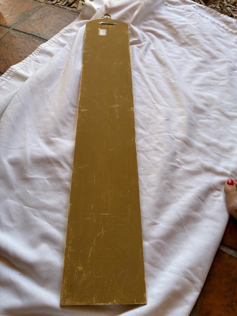 Italian Hand Painted Floral Wood Panel Yellow Multicolor Large TROMPE L'OEIL - Picture 11 of 16